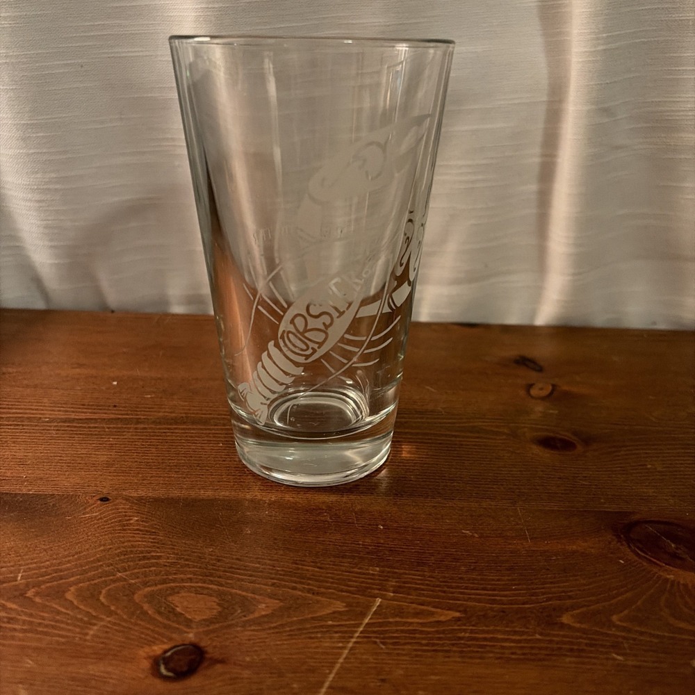 Red Lobster Glass Tumbler Frosted Lobster Logo 12 oz Advertising